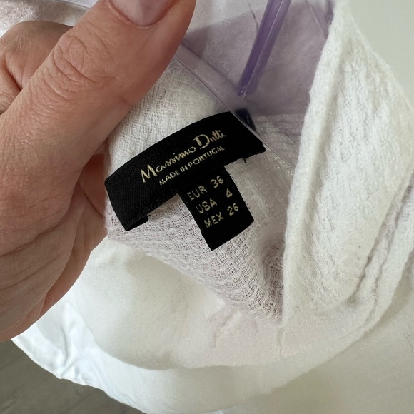 White cotton Massimo dutti top - Picture 2 of 4